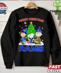 Merry Christmas Los Angeles Rams X Peanuts characters 2024 shirt