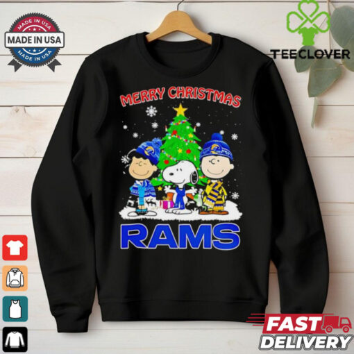 Merry Christmas Los Angeles Rams X Peanuts characters 2024 shirt