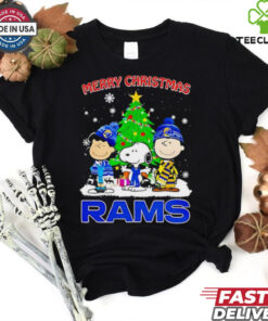 Merry Christmas Los Angeles Rams X Peanuts characters 2024 shirt