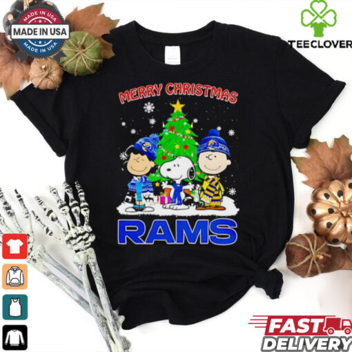 Merry Christmas Los Angeles Rams X Peanuts characters 2024 shirt