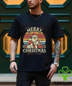 Merry Christmas Merry Coffee Santa Claus Drinks Coffee Classic T Shirt