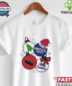 Merry Christmas Montreal Hockey Est 1909 T Shirt