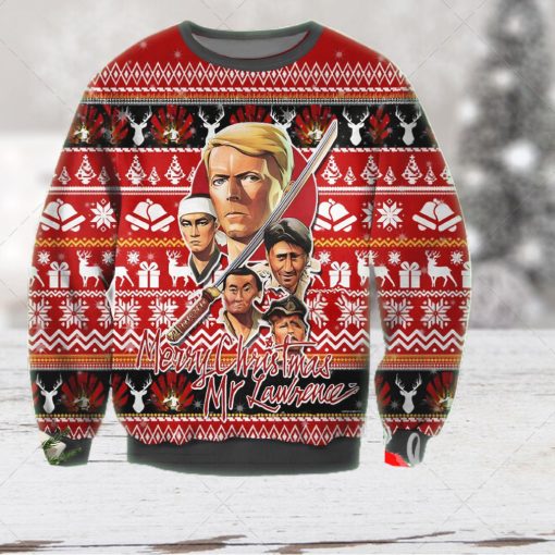 Merry Christmas Mr Lawrence Poster Ugly Christmas Sweater 3D Shirt