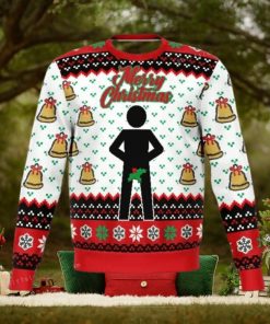 Merry Christmas Mr. Stick Mistletoe Ugly Christmas Sweater