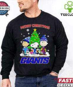 Merry Christmas New York Giants X Peanuts characters 2024 shirt