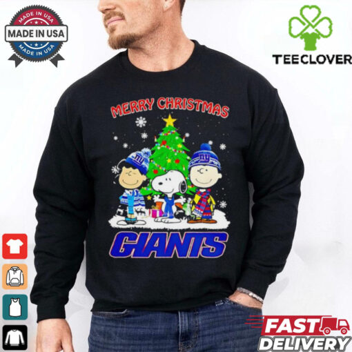 Merry Christmas New York Giants X Peanuts characters 2024 shirt