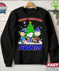 Merry Christmas New York Giants X Peanuts characters 2024 shirt