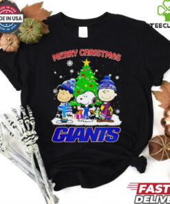 Merry Christmas New York Giants X Peanuts characters 2024 shirt