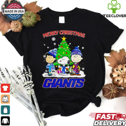 Merry Christmas New York Giants X Peanuts characters 2024 shirt