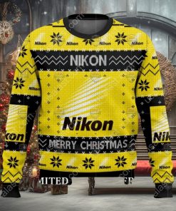 Merry Christmas Nikon Camera Ugly Christmas Sweater