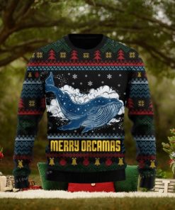 Merry Christmas Orcas Killer Whale Ugly Christmas Sweater