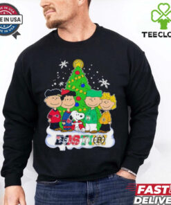 Merry Christmas Peanuts Characters X Boston Sports Teams Shirt