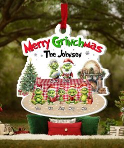 Merry Christmas, Personalized Family Ornament, Christmas Gift