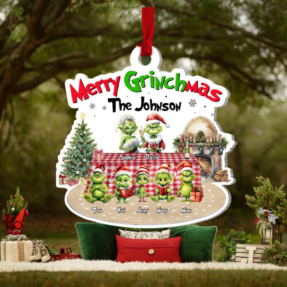 Merry Christmas, Personalized Family Ornament, Christmas Gift Merry Christmas, Personalized Family Ornament, Christmas Gift