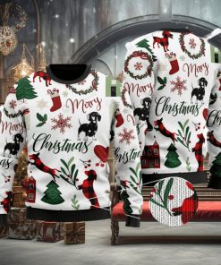 Merry Christmas Print Ugly Xmas Wool Knitted Sweater