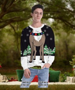 Merry Christmas Raindeer Body For Christmas Gifts Ugly Christmas Sweater