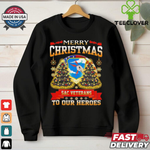 Merry Christmas Sac Veterans to our heroes shirt