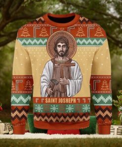 Merry Christmas Saint Joseph The Worker Ugly Sweater