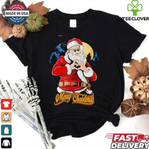 Merry Christmas Santa Claus relax heart shirt