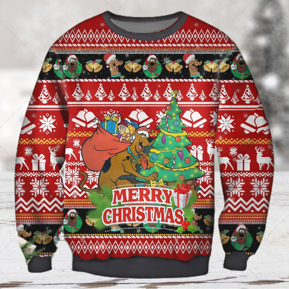 NFL Kansas City Chiefs Grinch And Scooby-Doo Christmas Ugly Sweater 3D