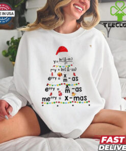 Merry Christmas Shirt, Christmas Tree Tshirt, Math Christmas Shirt