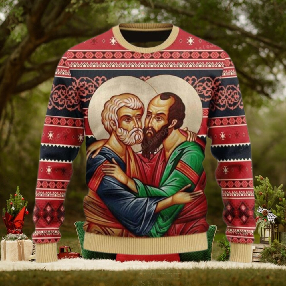 Merry Christmas St. Apostles Peter And Paul Ugly Sweater Christmas Party Merry Christmas St. Apostles Peter And Paul Ugly Sweater Christmas Party