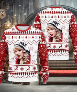 Merry Christmas Taylor Swift Ugly Christmas Sweater Red