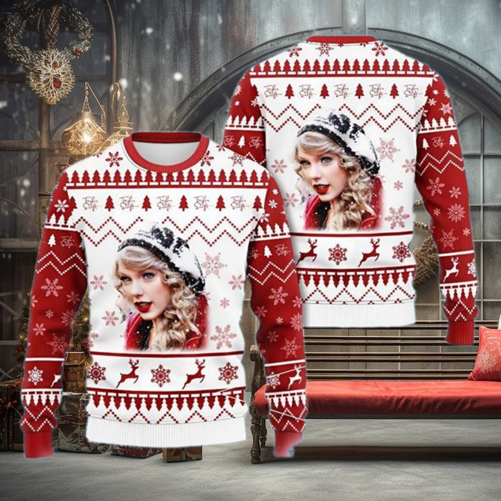Merry Christmas Taylor Swift Ugly Christmas Sweater Red Merry Christmas Taylor Swift Ugly Christmas Sweater Red