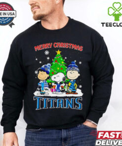 Merry Christmas Tennessee Titans X Peanuts characters 2024 shirt
