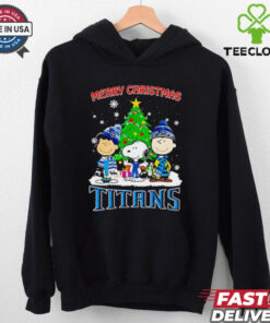 Merry Christmas Tennessee Titans X Peanuts characters 2024 shirt