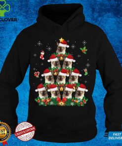 Merry Christmas Tonkinese Cat Santa Tree Pajama Sweater Ugly T Shirt
