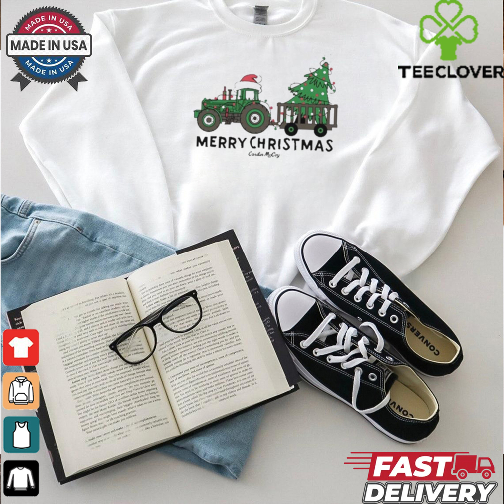 Merry Christmas Tractor 2024 Cardin McCoy t shirt Merry Christmas Tractor 2024 Cardin McCoy t shirt