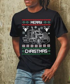 Merry Christmas Truck Driver Ugly Christmas T shirt 2 Merry Christmas Truck Driver Ugly Christmas T shirt