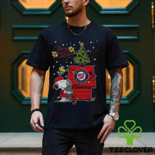 Merry Christmas Ugly Sweat Snoopy Washington Nationals Shirt