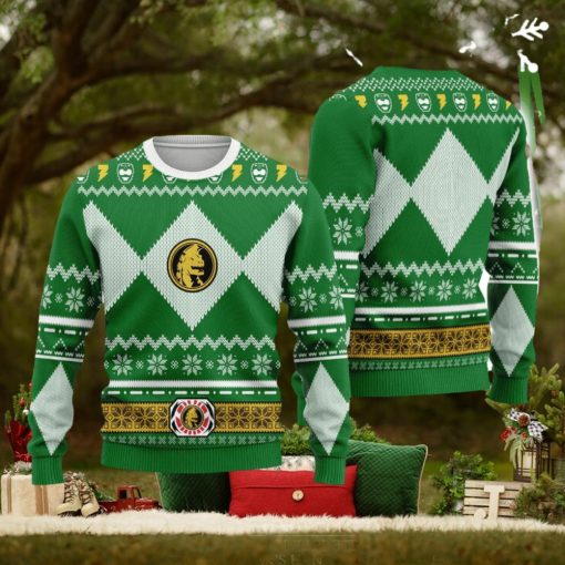 Merry Christmas Unisex Ugly Christmas Sweater Christmas Gifts Unisex Green Power Ranger Sweater