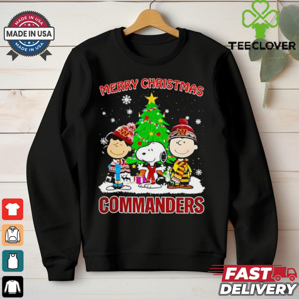 Merry Christmas Washington Commanders X Peanuts characters 2024 shirt Merry Christmas Washington Commanders X Peanuts characters 2024 shirt