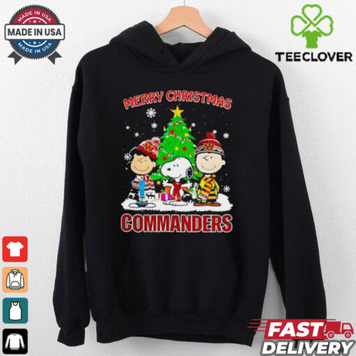 Merry Christmas Washington Commanders X Peanuts characters 2024 shirt