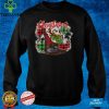 Merry Christmas Western Cowboy Boot Hat Leopard Red Plaid T Shirt