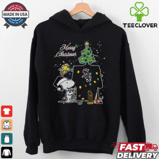 Merry Christmas With Snoopy Baby Chicago White Sox T Shirt