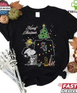Merry Christmas With Snoopy Baby Chicago White Sox T Shirt