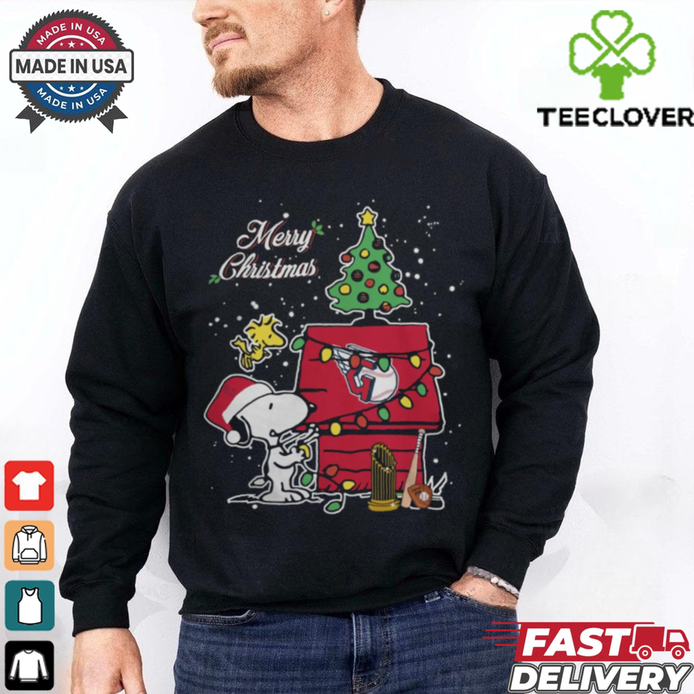Merry Christmas With Snoopy Baby Cleveland Guardians T Shirt Merry Christmas With Snoopy Baby Cleveland Guardians T Shirt