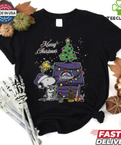 Merry Christmas With Snoopy Baby Colorado Rockies T Shirt