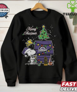 Merry Christmas With Snoopy Baby Colorado Rockies T Shirt