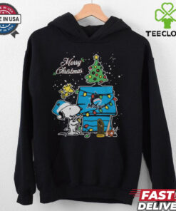 Merry Christmas With Snoopy Baby Miami Marlins T Shirt