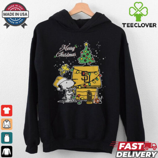 Merry Christmas With Snoopy Baby San Diego Padres T Shirt