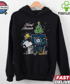 Merry Christmas With Snoopy Baby Seattle Mariners T Shirt