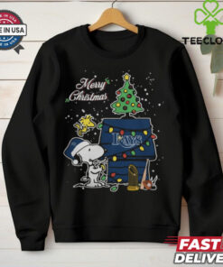 Merry Christmas With Snoopy Baby Tampa Bay Rays T Shirt