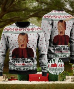 Merry Christmas Ya Filthy Animal Home Alone Christmas 3D Cute Ugly Christmas Sweater
