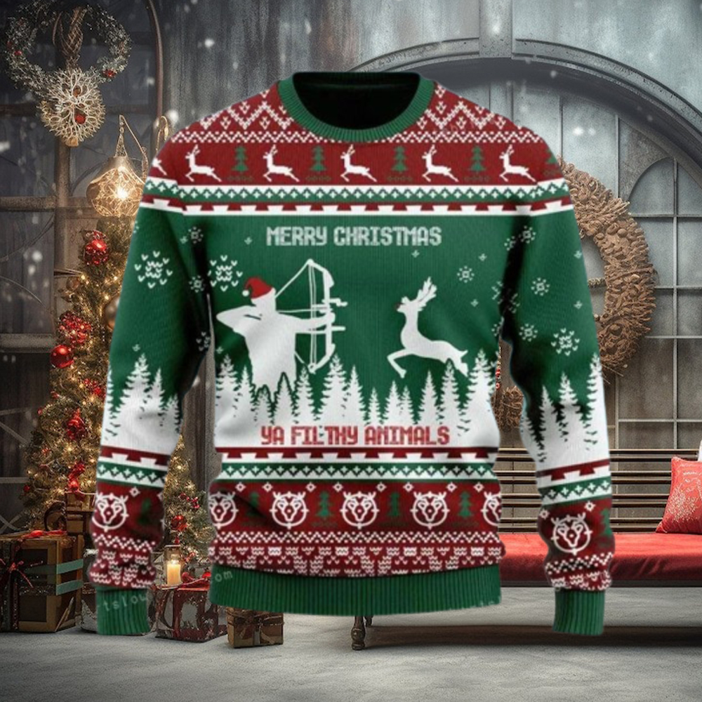 Merry Christmas Ya Filthy Animals Ugly Sweater Merry Christmas Ya Filthy Animals Ugly Sweater