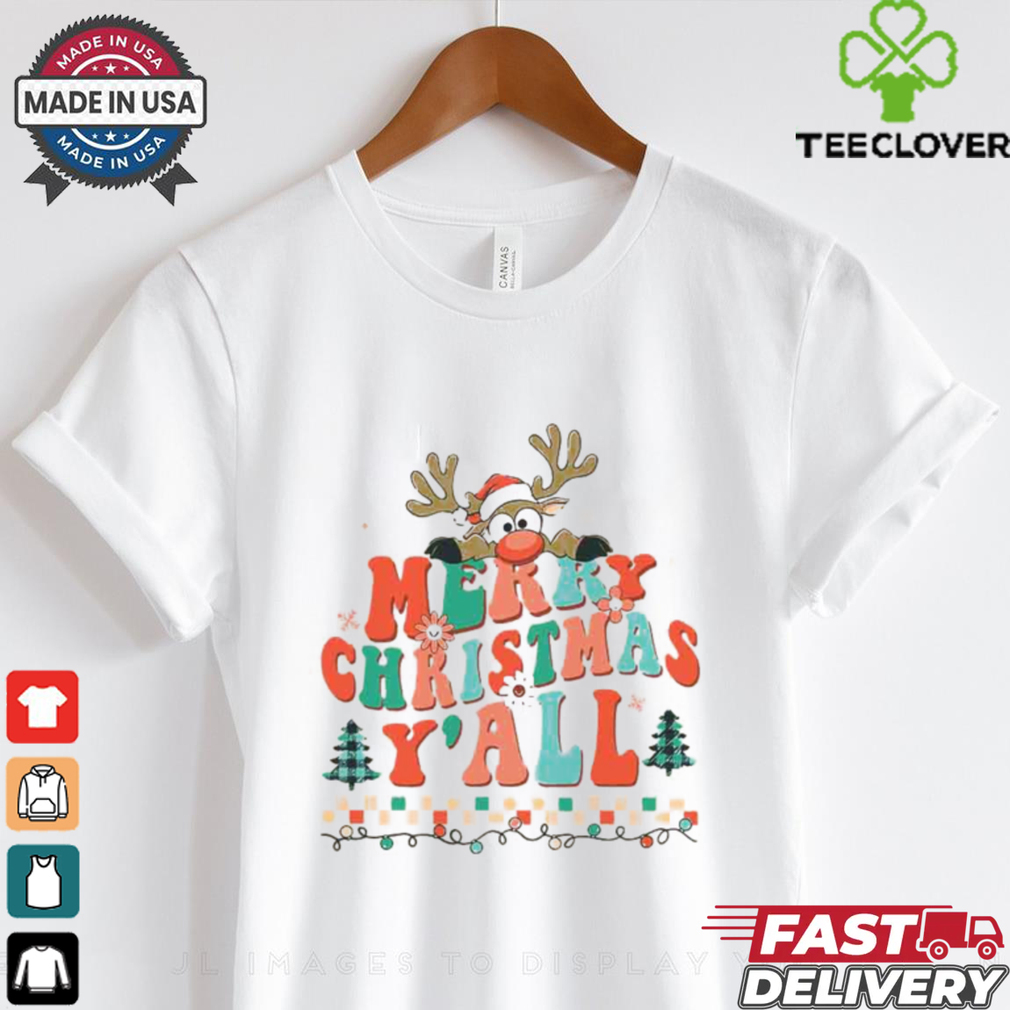 Merry Christmas Yall Buffalo Red Plaid Reindeer Santa shirt Merry Christmas Yall Buffalo Red Plaid Reindeer Santa shirt